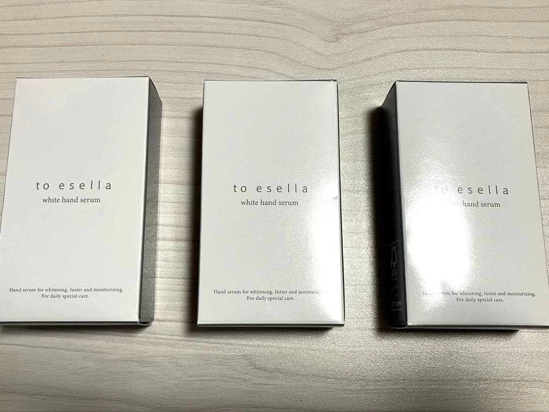 to esella ホワイトハンドセラム　ハンドクリーム 3個セット 新品未開封