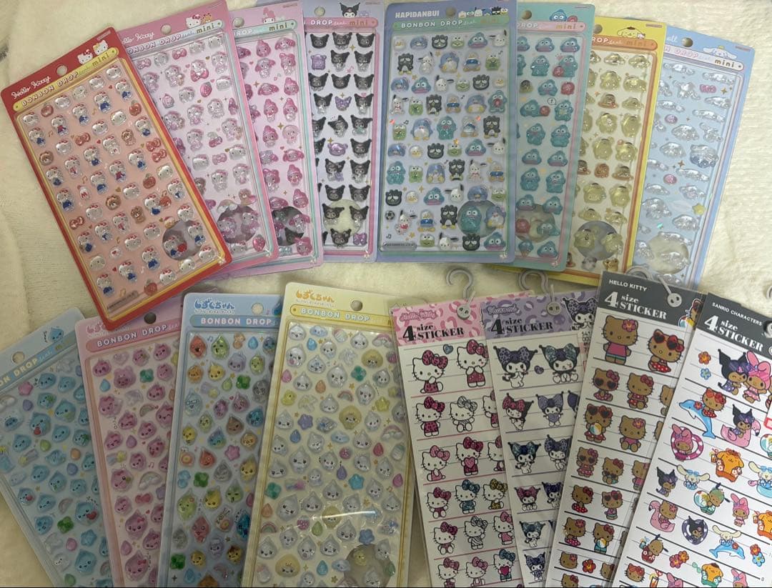 【正規品】ボンボンドロップミニ サンリオ＋しずくちゃん＋サンリオステッカー付き