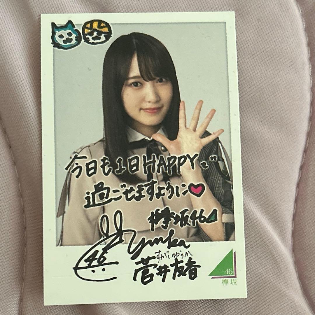 当時品 欅坂46 櫻坂46 菅井友香 ローソンスピードくじ フォトカード