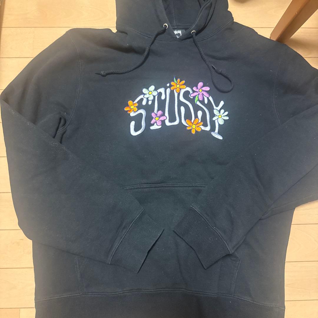 レア　Stüssy 花柄パーカー 美品 L Stussy ステューシー ITP Roses ビッグロゴ フラワー 花柄