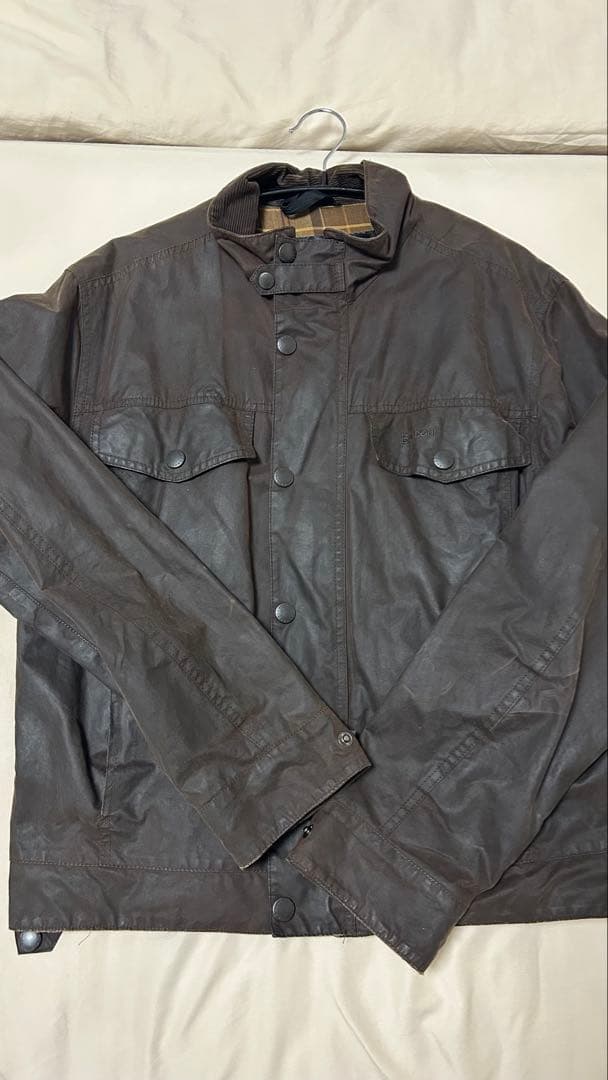 筋*る様 ★激レア・美品★Barbour ダークブラウン オイルドジャケット ド