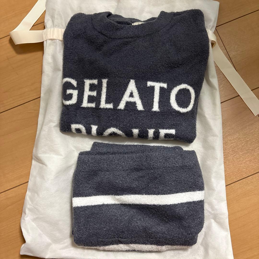 gelato pique フリースパジャマセット グレー