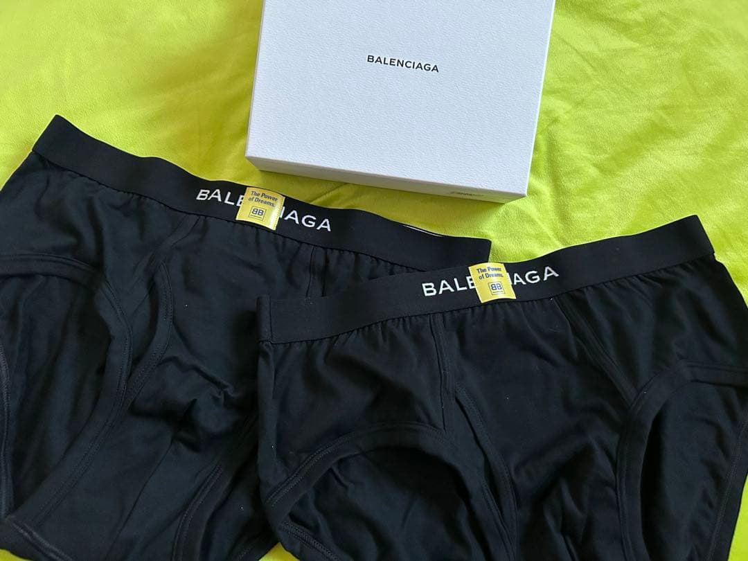 BALENCIAGA Logo Boxer Brief ブラック
