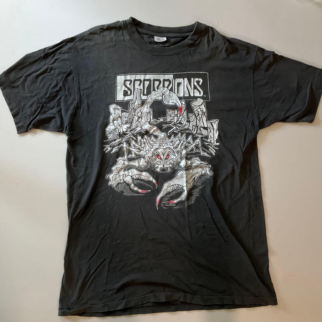 古着バンドTシャツ　ロックT  SCORPIONS 90-91TOUR Lサイズ 楽天市場】ROCK TEE SCORPIONS-4[スコーピオンズ] SCORPION LOGOロック