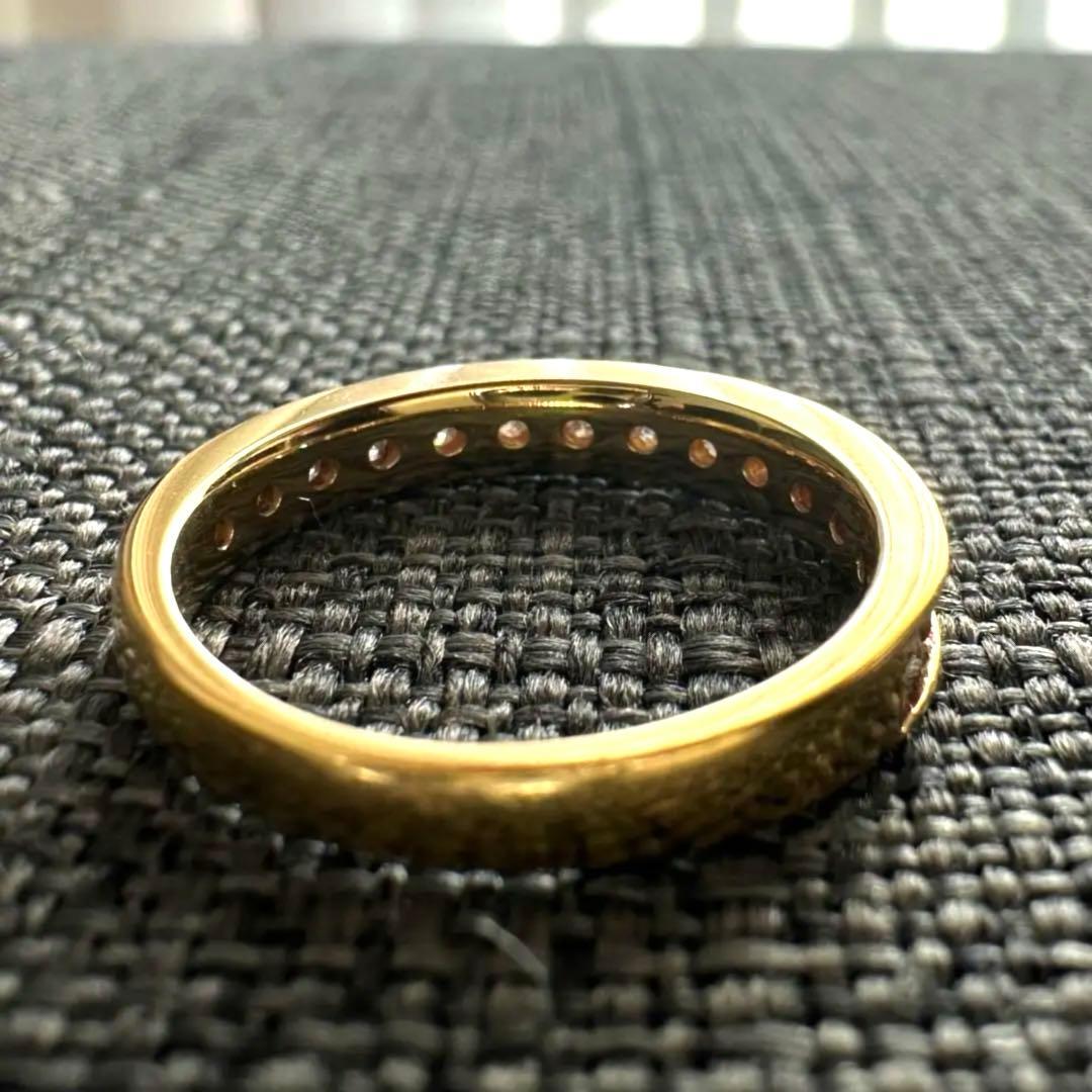 【美品】エタニティリング ダイヤモンド K18YG 0.50ct