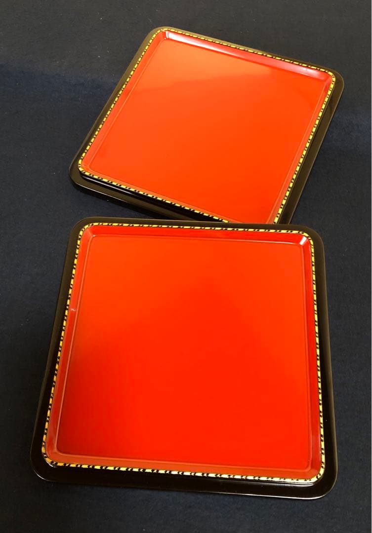 《R》輪島塗 沈金若松舞鶴 五段重 替蓋 台付 山崖松花堂謹製 251222か2