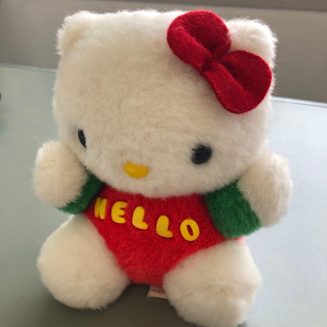 レトロなハローキティ ぬいぐるみ 赤いリボン no.2504 - メルカリ
