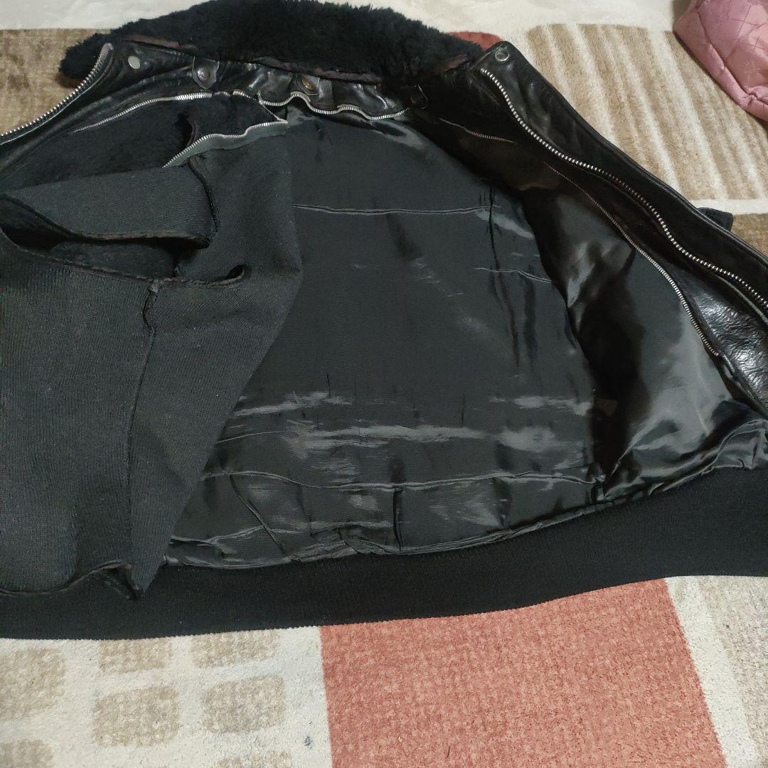 完品人気黒Schott184SMフライトジャケット38 ダメでも対応有