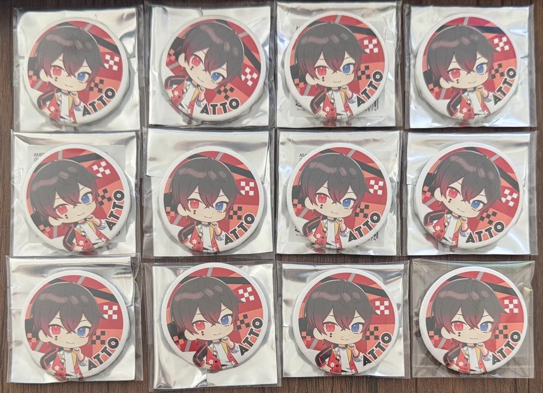 AMPTAK×COLORS RP 缶バッジ あっと デフォ