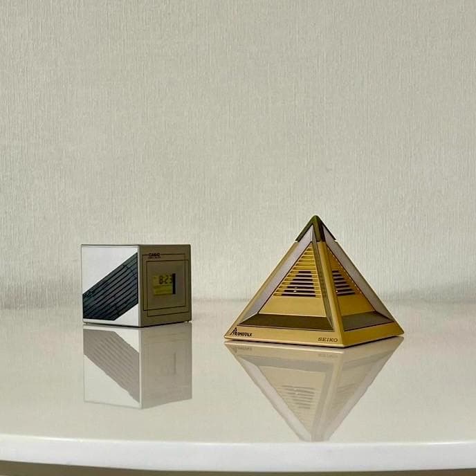 SEIKO セイコー ピラミッドトーク 置き時計 ポストモダン ヴィンテージ