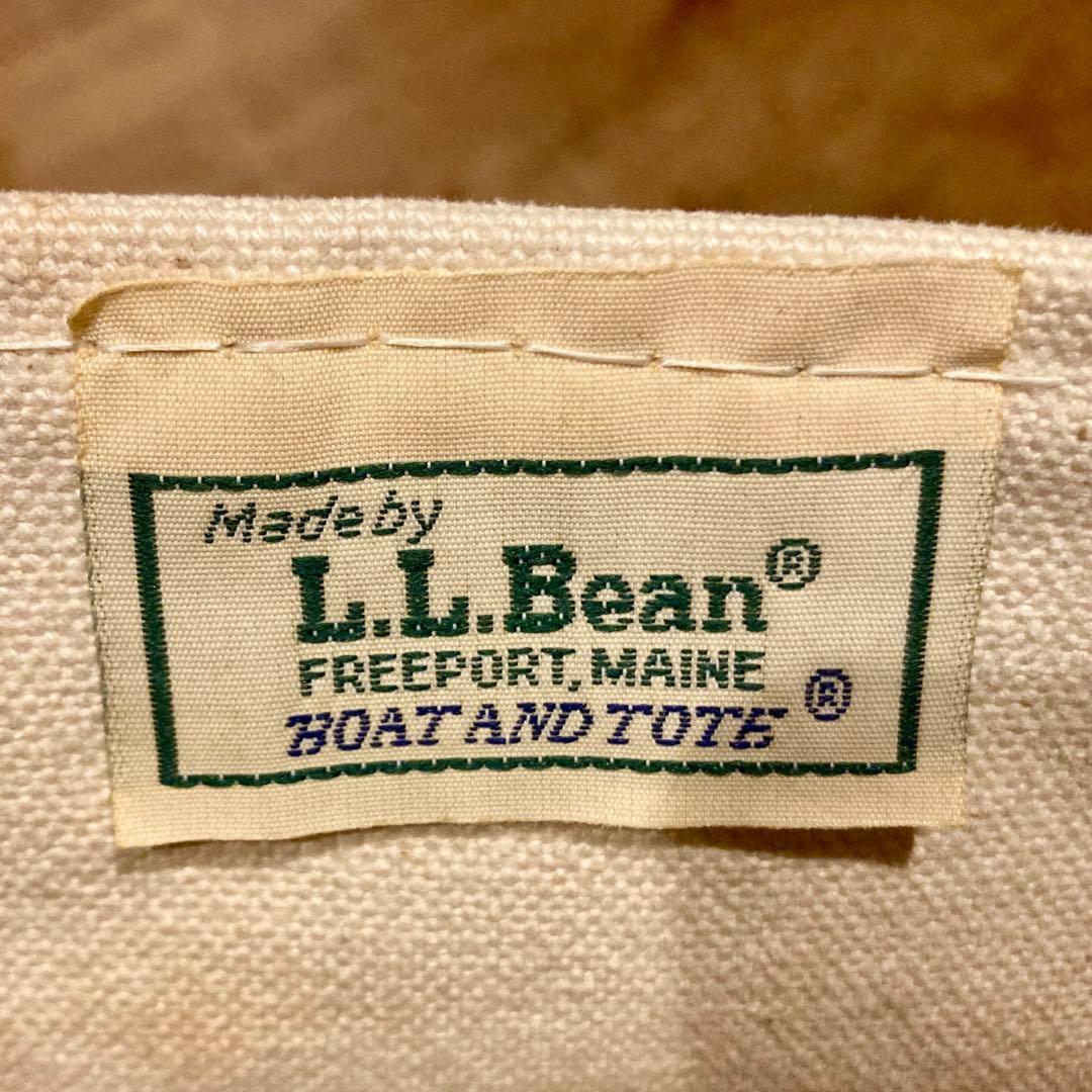 【良品】80s L.L.Bean トートバッグ ネイビー Mサイズ 2色タグ