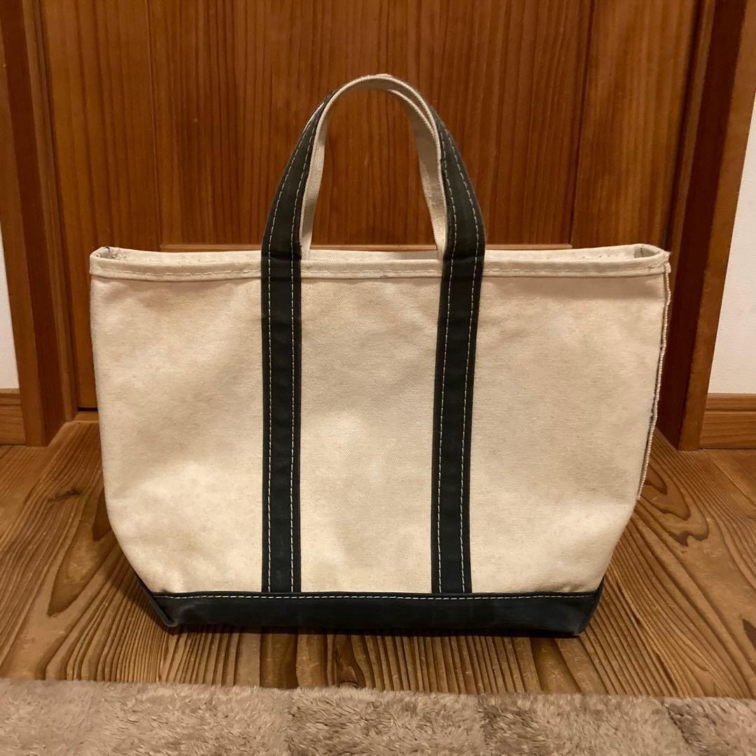 【良品】80s L.L.Bean トートバッグ ネイビー Mサイズ 2色タグ