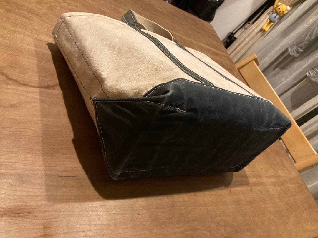 【良品】80s L.L.Bean トートバッグ ネイビー Mサイズ 2色タグ