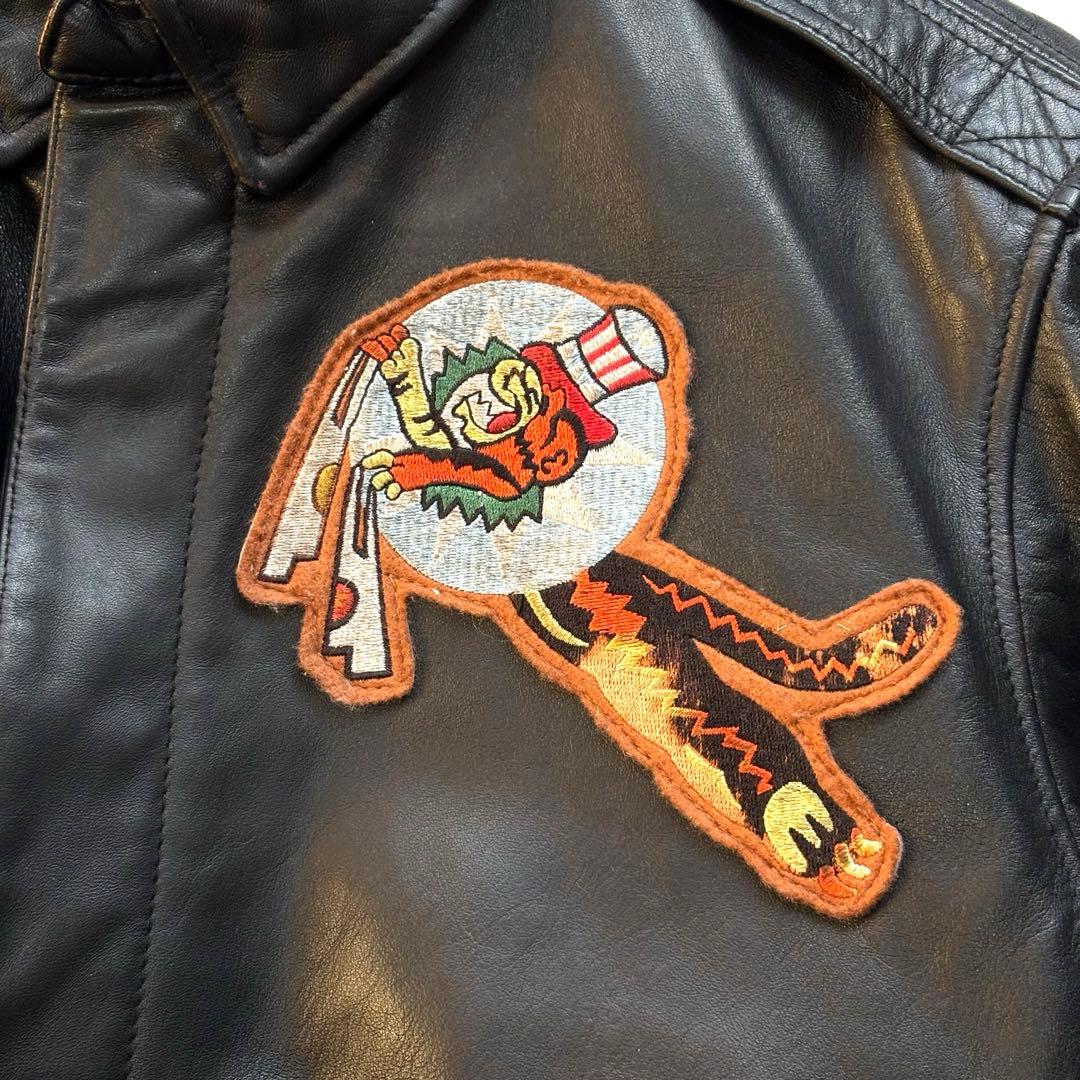 極美品】ヒューストン ホースハイド A-2 フライトジャケット 2XL 黒