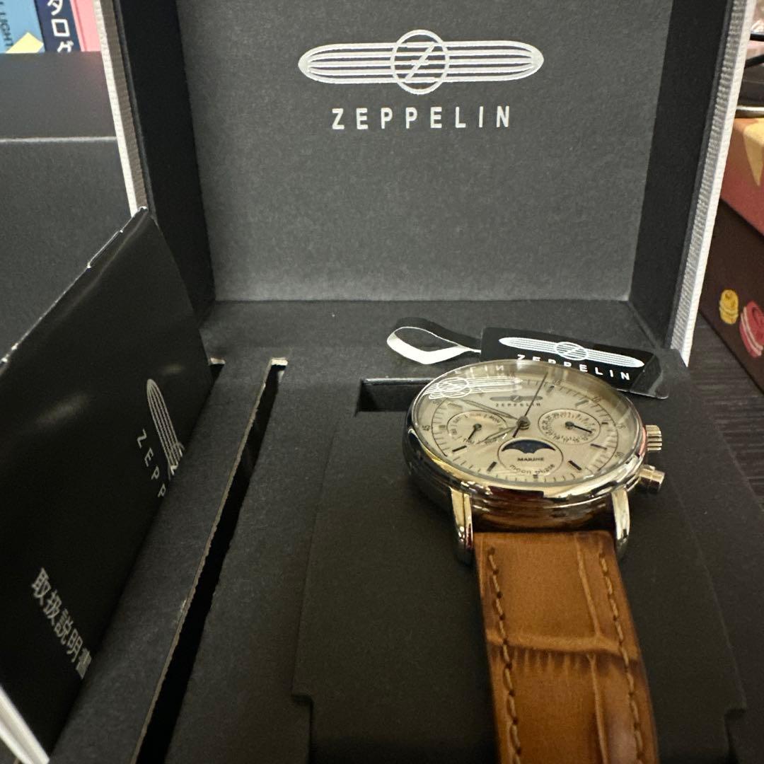 美品 ツェッペリン 8637-1 マリーン ムーンフェイズ