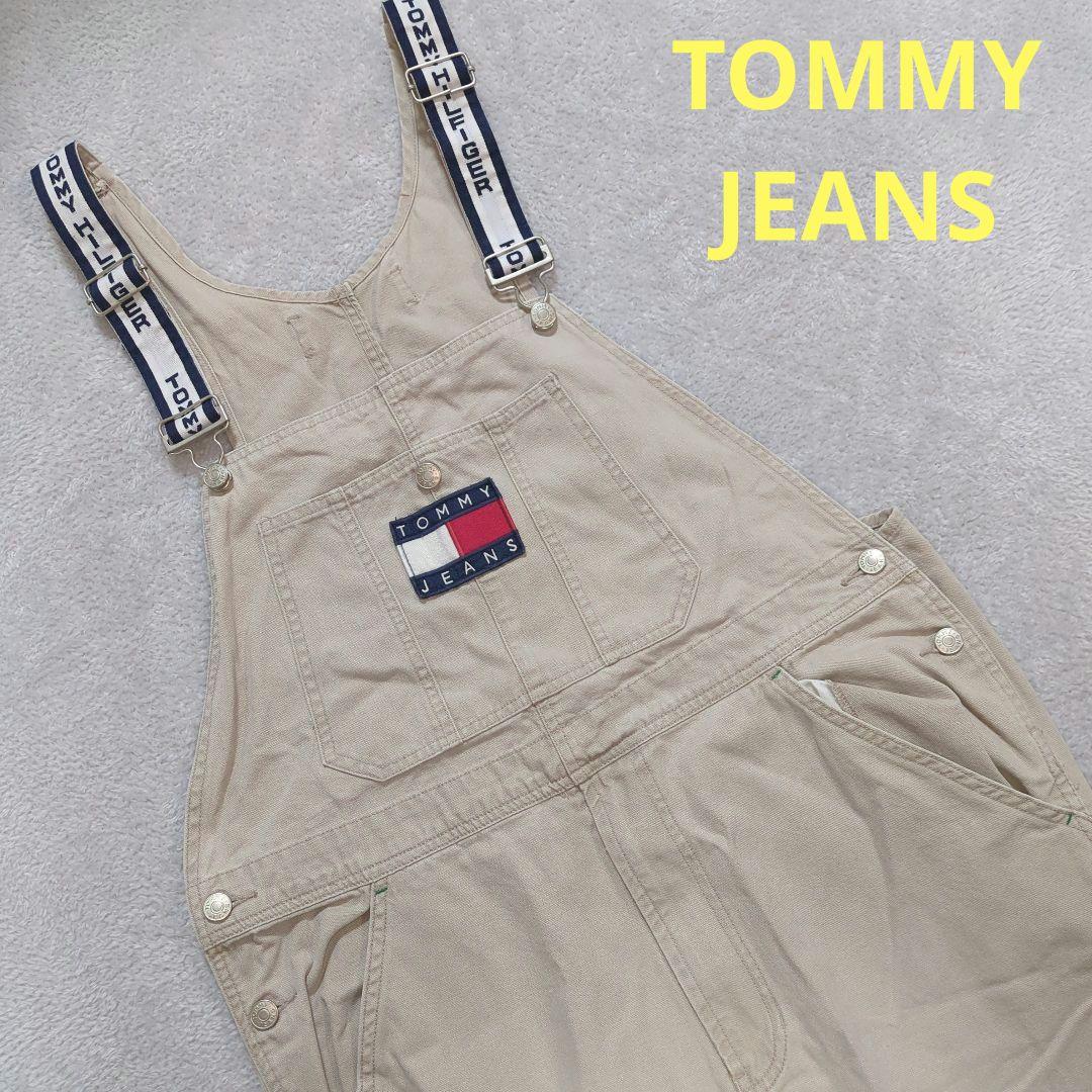 レア90s JEANS トミージーンズ ホワイトデニム オーバーオール