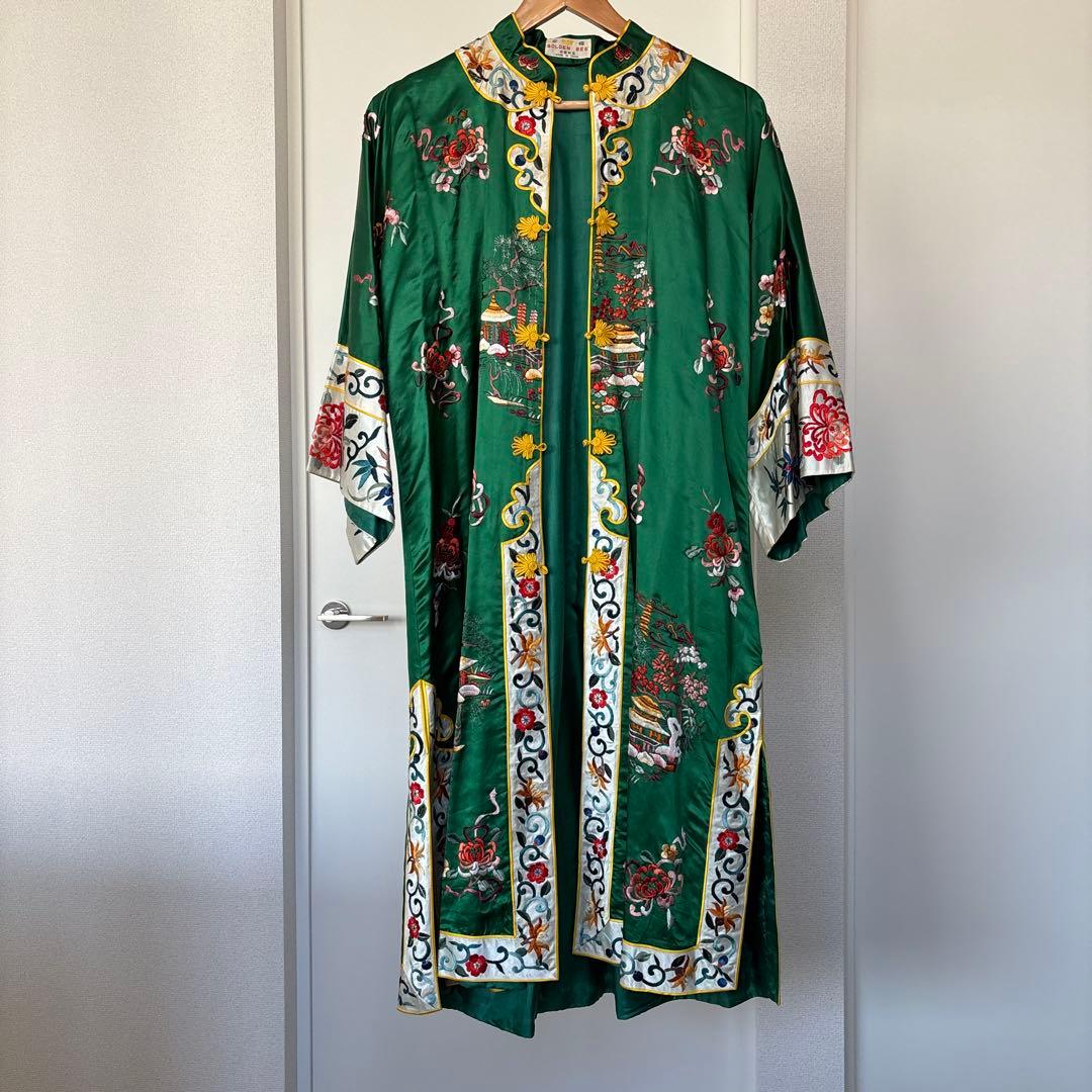 ノ*ブ様 40s 50s ヴィンテージ マンダリン　ガウン　ジャケット　チャイナ