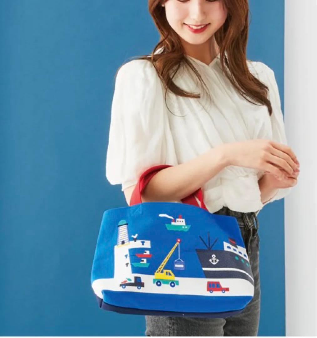 ニ*コ様 未開封・タグ付き familiar ファミリア 港のイラスト トートバ