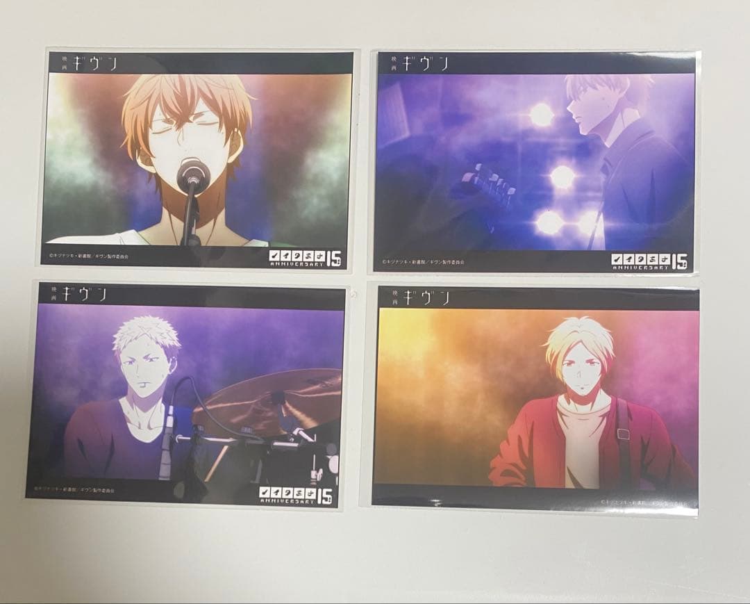 映画ギヴン ブロマイド ノイタミナ 15周年 春樹 秋彦 真冬 立夏 8枚