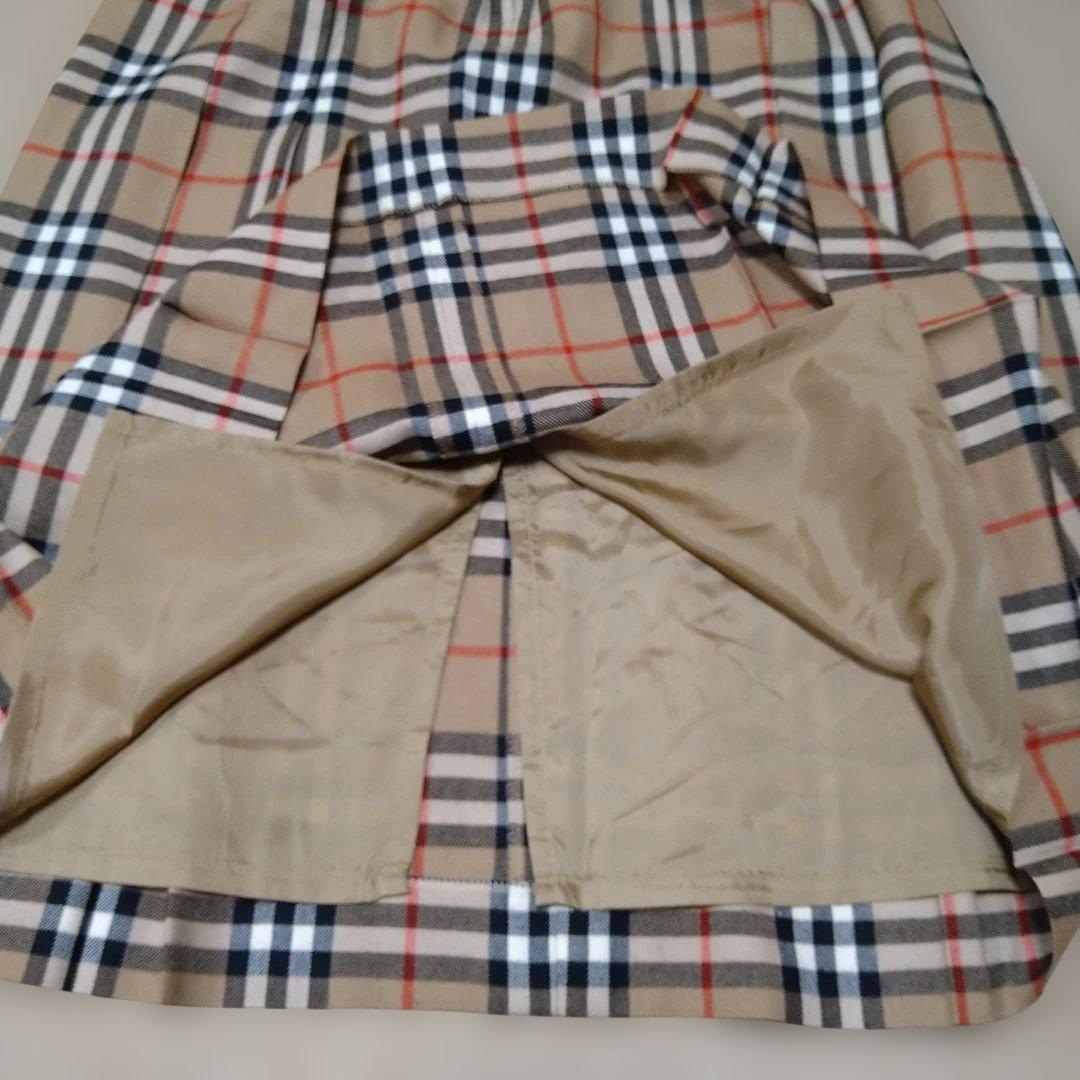 BURBERRYS バーバリー ノバチェック プリーツスカート 総柄 13号
