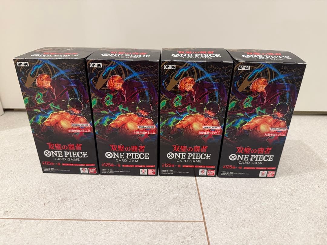 【テープ付未開封】ONE PIECEカードゲーム 双璧の覇者 4BOX ONE PIECEカードゲーム 双璧の覇者【OP-06】」HMV店頭 抽選販売受付|グッズ