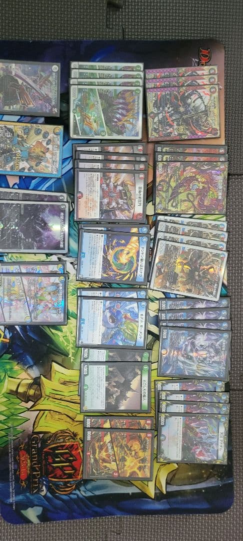 デュエマ デッキ 4Cジャオウガ 赤白サムライ スリーブ付き