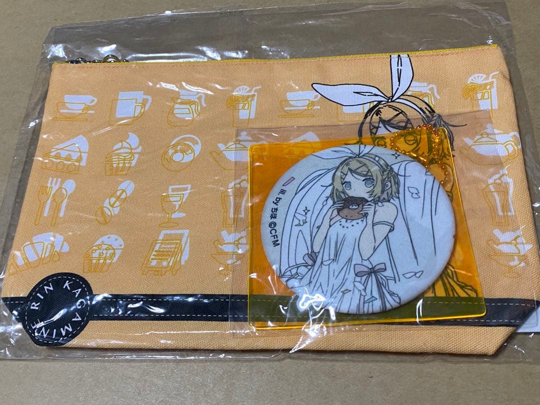 鏡音リン　ちほ　ポーチ&ミラーセット　缶ミラー　ムービック　新品未開封