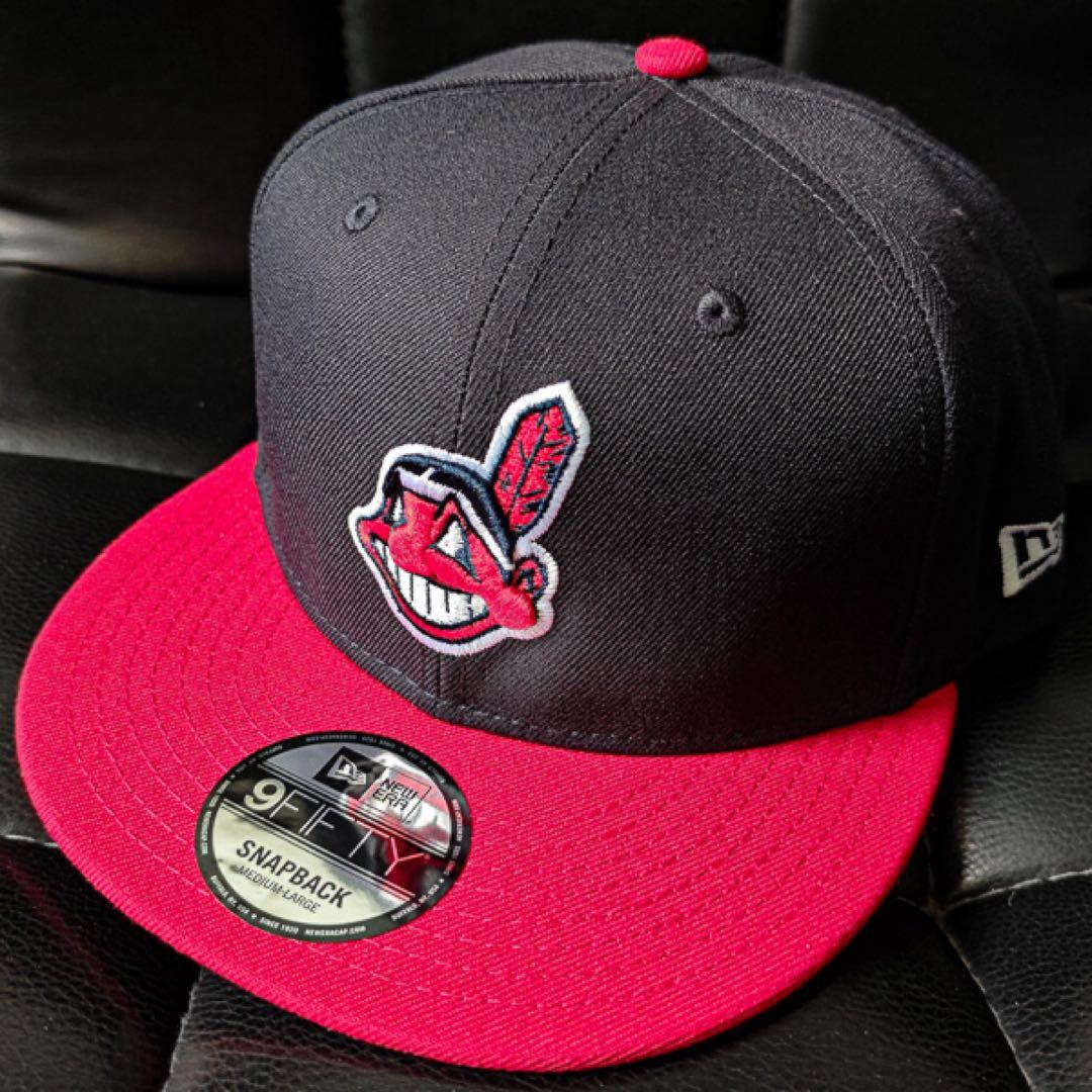 MLB クリーブランド インディアンス 野球帽子 ニューエラ キャップM289