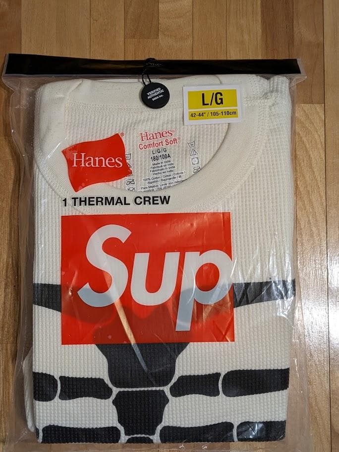 【新品未開封】Supreme /Hanes Bones Thermal