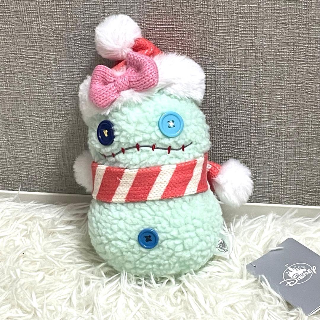 ディズニーストア スティッチ スクランプ ぬいぐるみ ゆきだるまたち