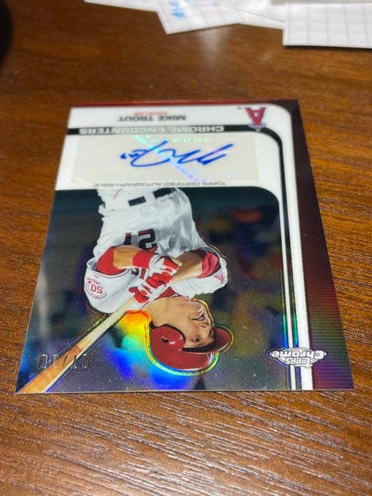 2012 Topps Chrome Mike Trout 10枚限定直筆サイン - メルカリ