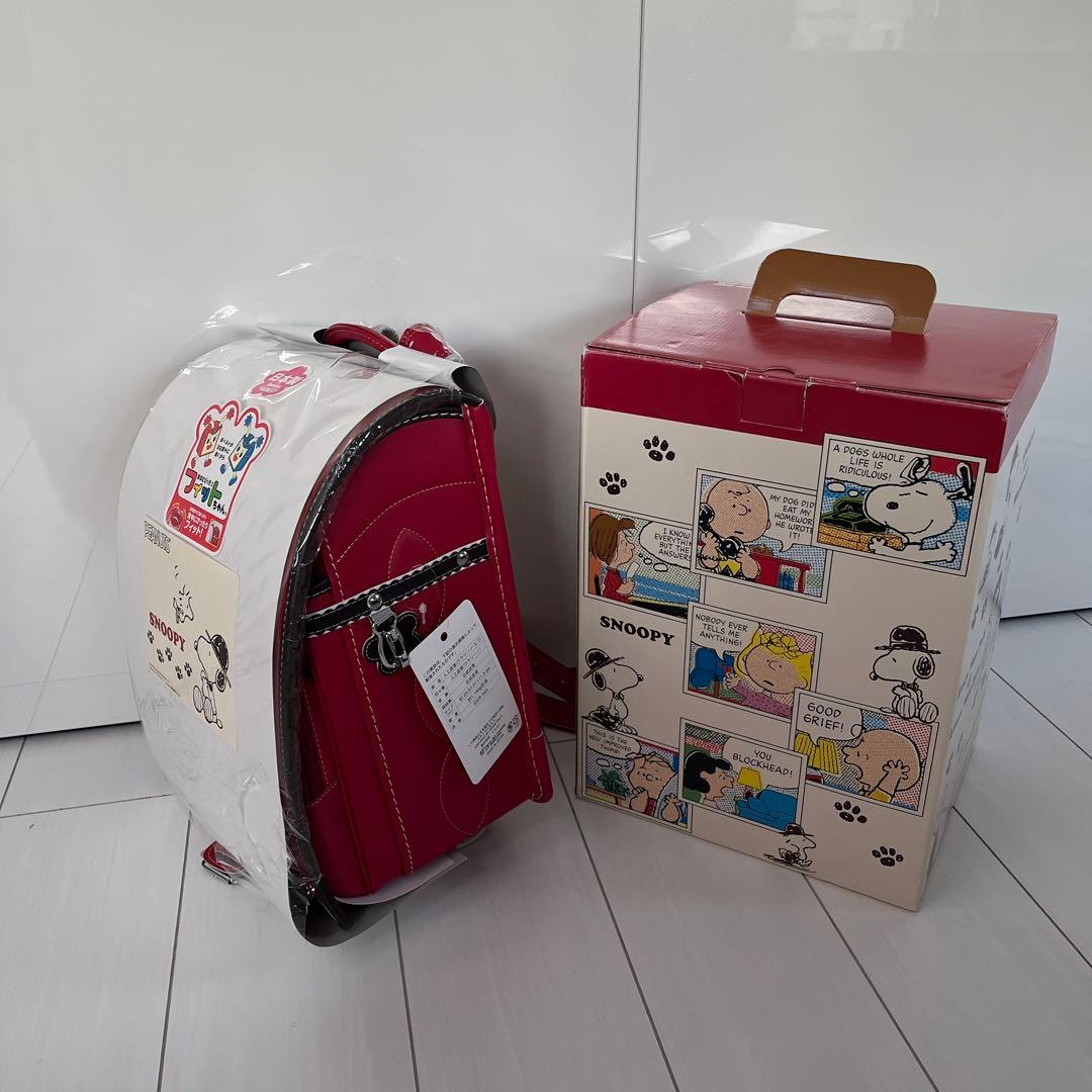 断捨離値下【新品未使用】ランドセル　フィットちゃん　SNOOPY スヌーピー　赤