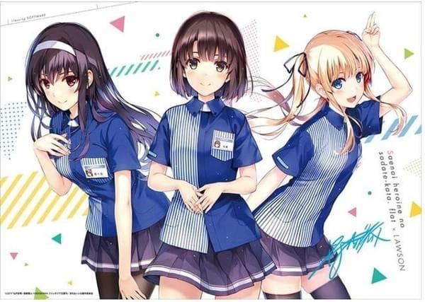 冴えない彼女の育てかた 深崎暮人 ローソンHMV限定 A3 額付 複製原画 なんと「冴えカノ・深崎暮人さん画集」の上下巻が重版決定！: ROAD TO