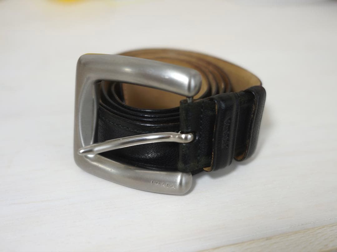 小物 Archive Prada leather belt