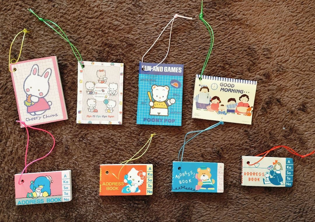 チアリーチャムなどレアキャラの昭和サンリオプレミアム ノートなど8個セット 美品