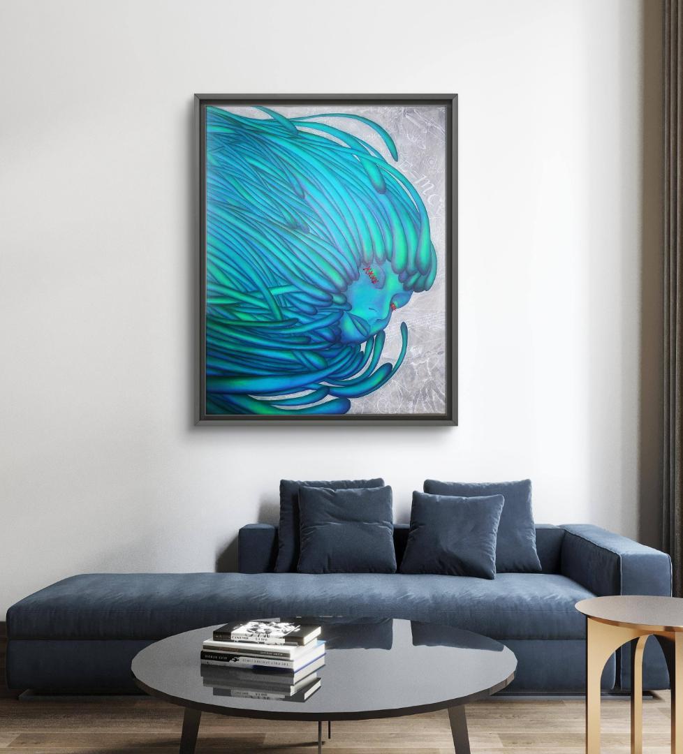 奇天烈Ⅱ / モダン画 キャンバス 117×91㎝ F50 原画のみ 現代アート 絵画展入選作】悪魔に魂を売る剣闘士 / 117×91㎝ F50 モダンアート