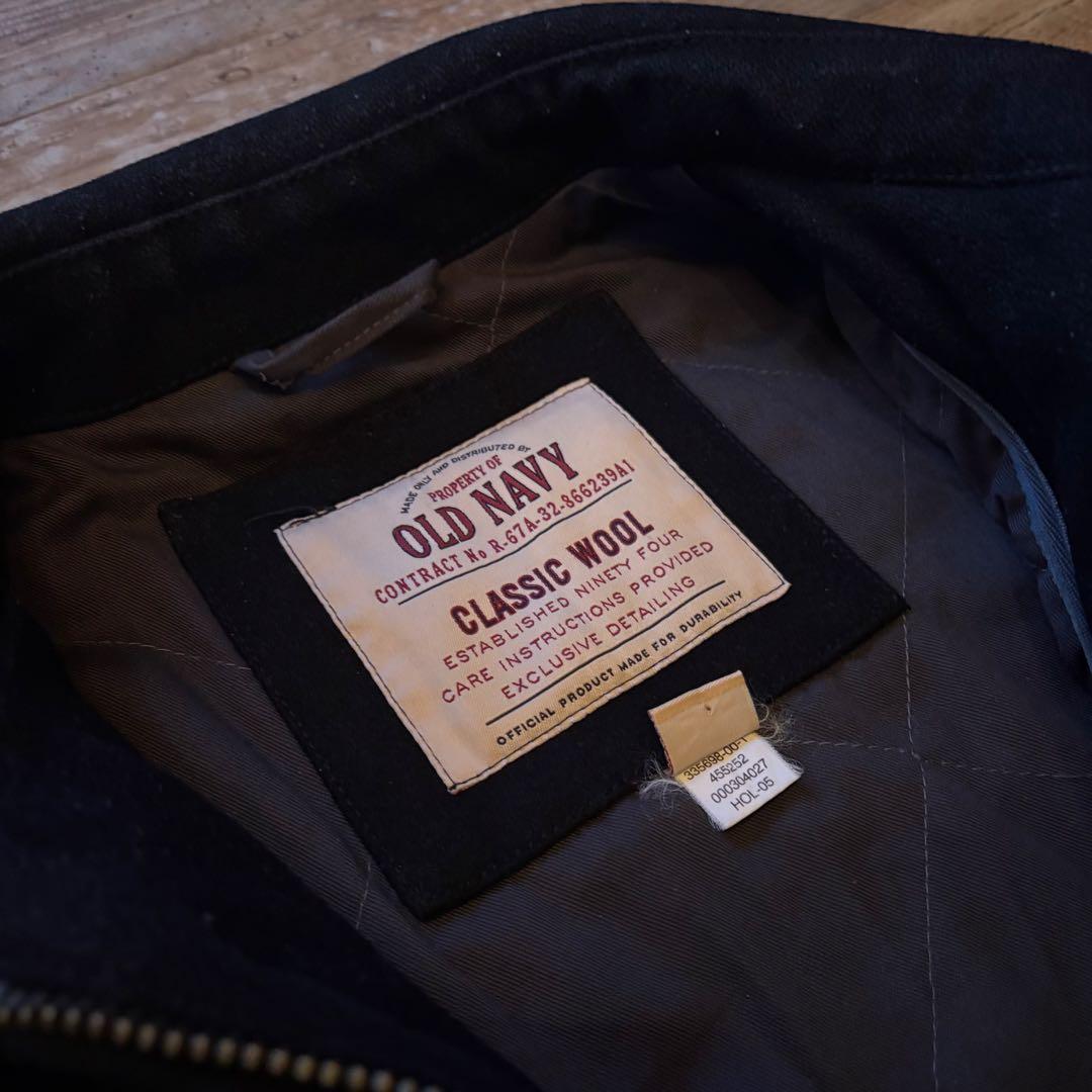 90s OLD NAVY ウールジャケット 短丈 ブラック 古着 レーヨン混 - メルカリ