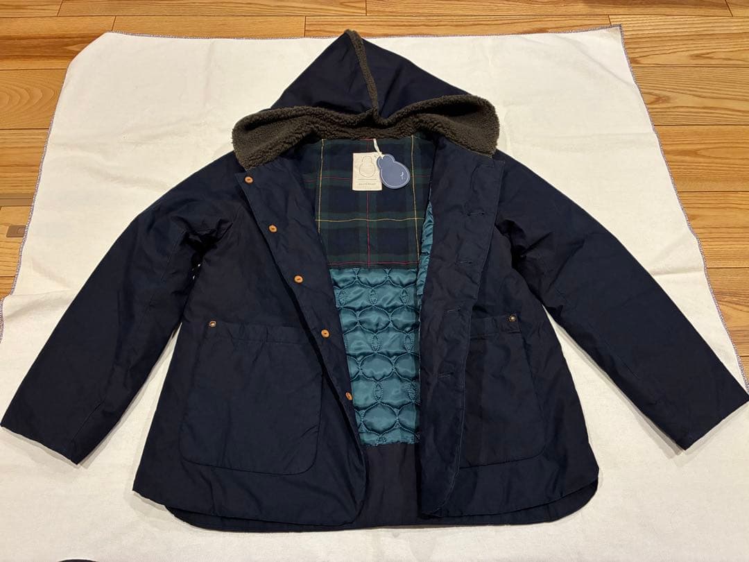 パラスパレス インディゴナイロンシャンブレーボアブルゾン（新品）