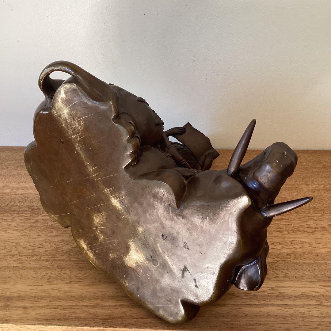 銅造普賢菩薩騎象像 時代物 仏教美術 金属工芸品 銅製 - メルカリ