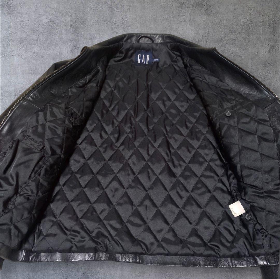 希少✨OLD GAP レザー ジャケット シングル 牛革 M相当 y2k - メルカリ