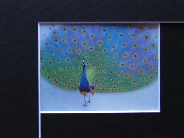 杉山寧、【薫】、新品高級額 額装付、年代物・希少画集画、状態良好