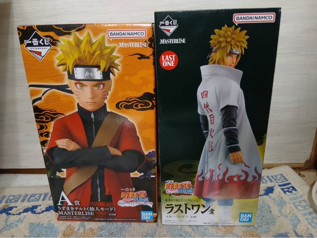 一番くじNARUTO A賞ナルト、ラストワン賞ミナトフィギュアセット　新品未開封
