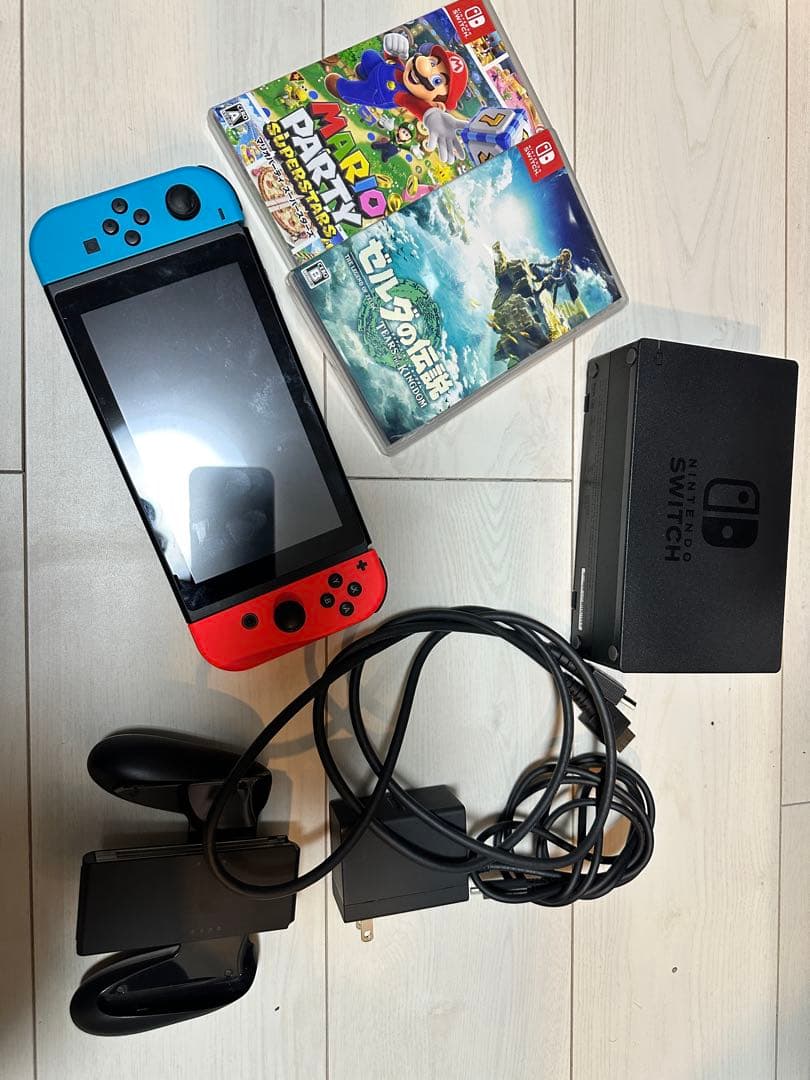 Nintendo Switch 青/赤 本体 + カセット２つ