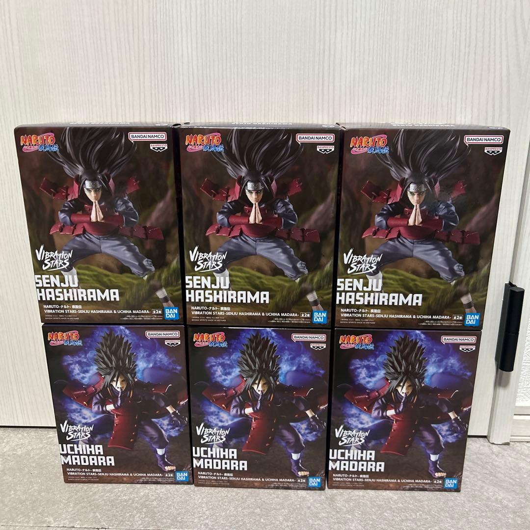 ナルト疾風伝 VIBRATION STARS 千手柱間&うちはマダラ 6体セット