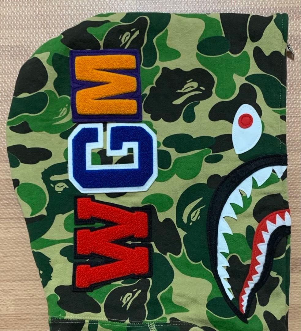 ☆激レア APE abc camo green シャークパーカー XL パーカー - メルカリ