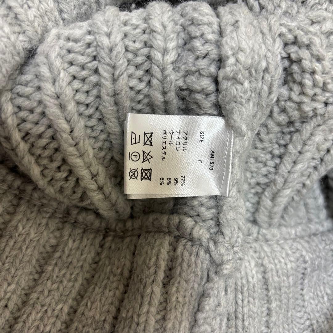 ベストセラー 商品ファッション - andmary Yara cable knit set up gray