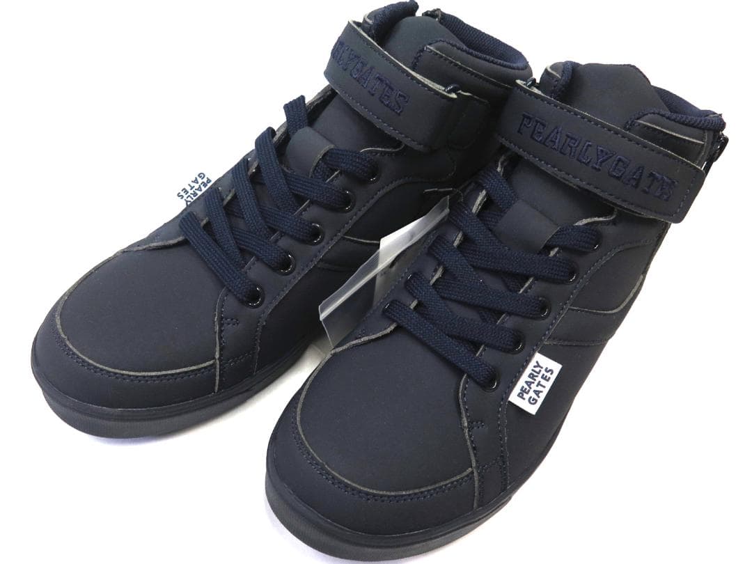 展示品●パーリーゲイツ●ミドルカット　ソフトスパイクゴルフシューズ　23.5cm