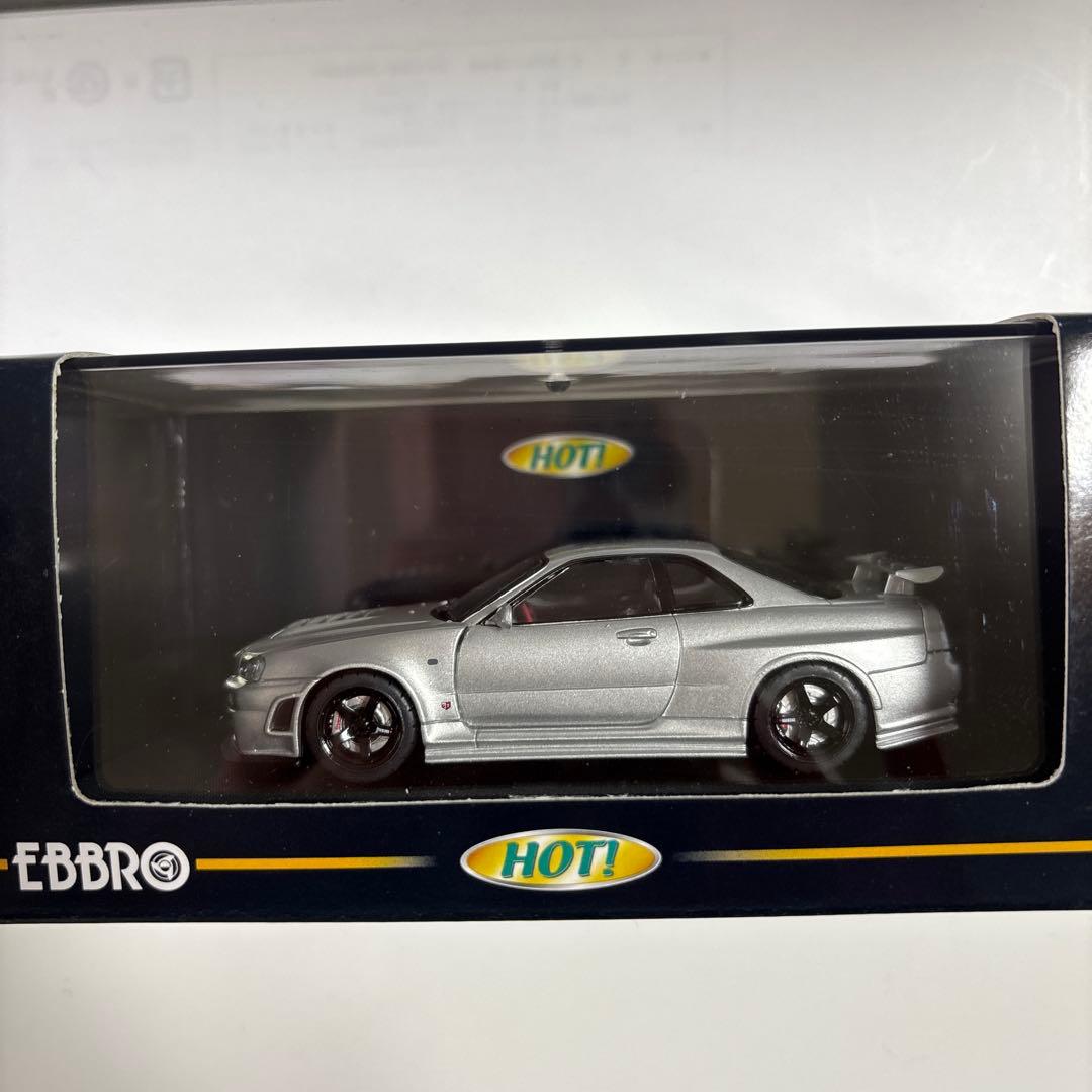 エブロ（絶版品）1/43ニスモR34GTーR Zーtune シルバー