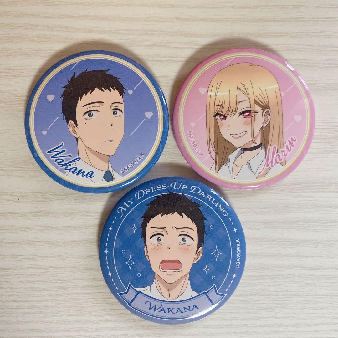 その着せ替え人形は恋をする 缶バッジ 3個セット 喜多川海夢 五条新菜