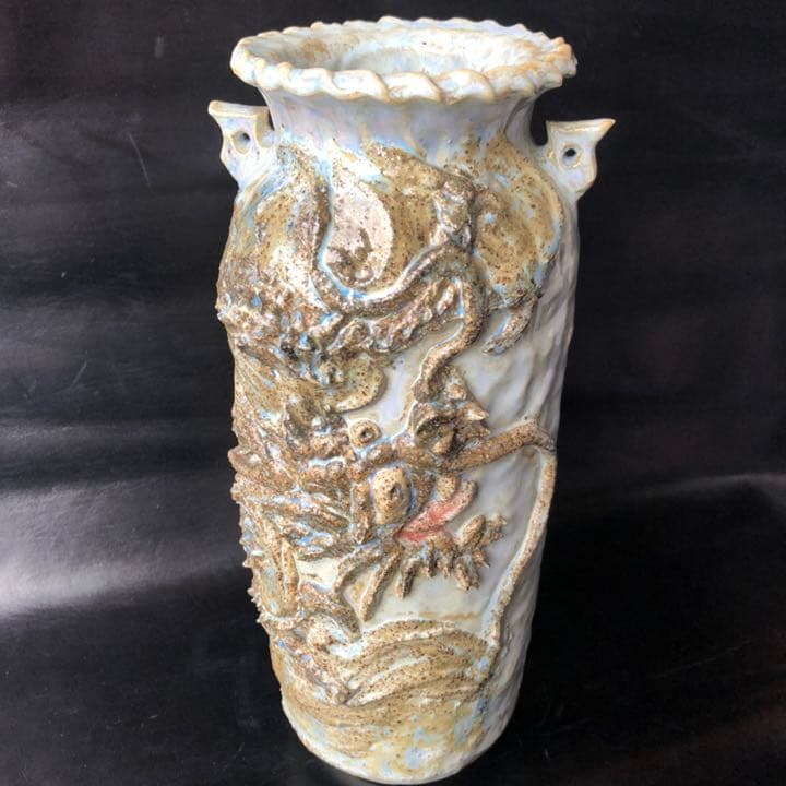 人間国宝級◆蔵から凄い龍が舞う壺が出てきた、壺、花瓶、花道具、茶道具 Amazon.co.jp: 人間国宝級蔵から凄い龍が舞う壺が出てきた壺花瓶花道具